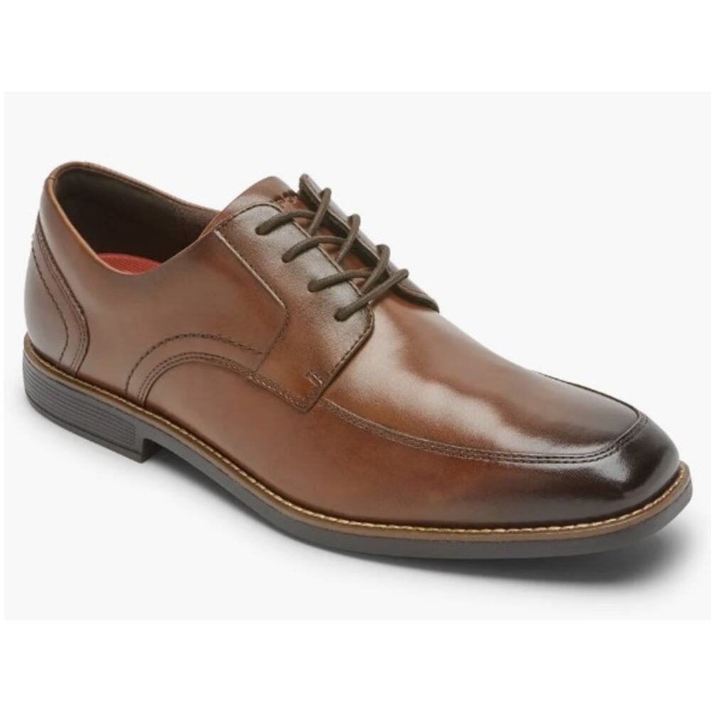 Rockport Men's Brown Dressport Slayter Apron Toe Oxford Dress Shoes - Size 9